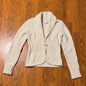 White House Black Market Cream Sweater